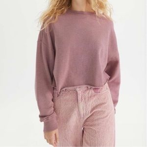 Urban Outfitters BDG cropped mauve pink sweatshirt size Medium